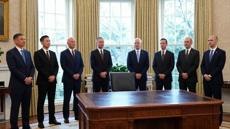 Illustration for: Bishops Apologize After Trump Prayer Photos